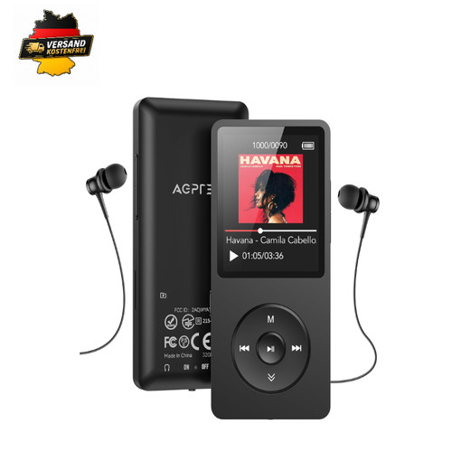 Agptek mp3 player 1 8 - player, gb