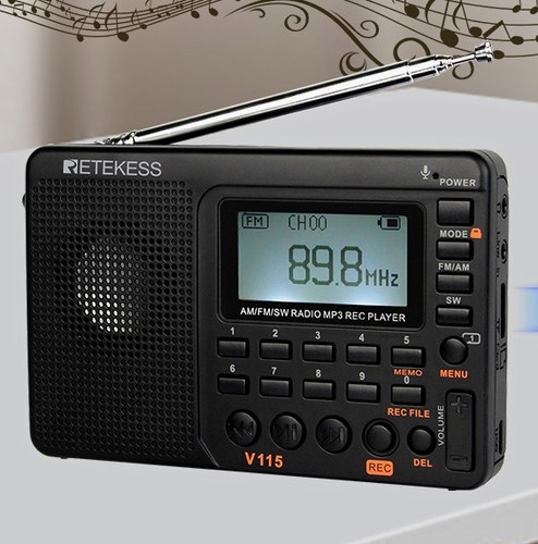 Retekess v115 sw radio - v115, am/fm/sw